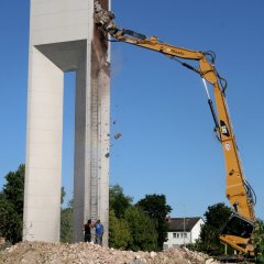 Abriss Kirchturm Kath. Kirche 2013